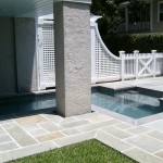 Newly constructed pool in sleek customized lines.  Finished in Hydrazzo French Gray